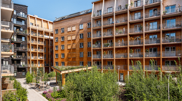 Bild på Skandia Fastigheters hus Woodhouse Rosendal